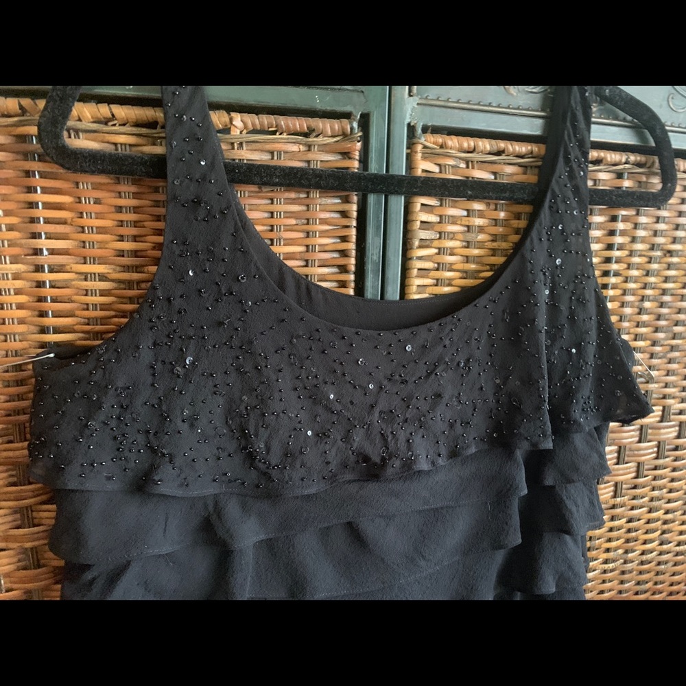 Beaded Black Top
